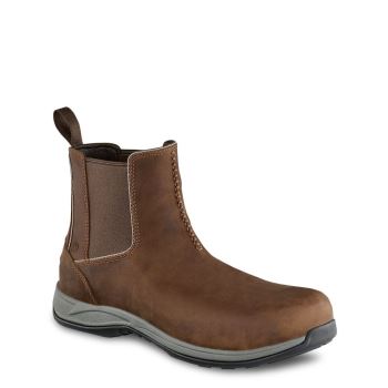 Red Wing ComfortPro 6-inch Safety Toe Romeo Mens Safety Boots Brown - Style 6711